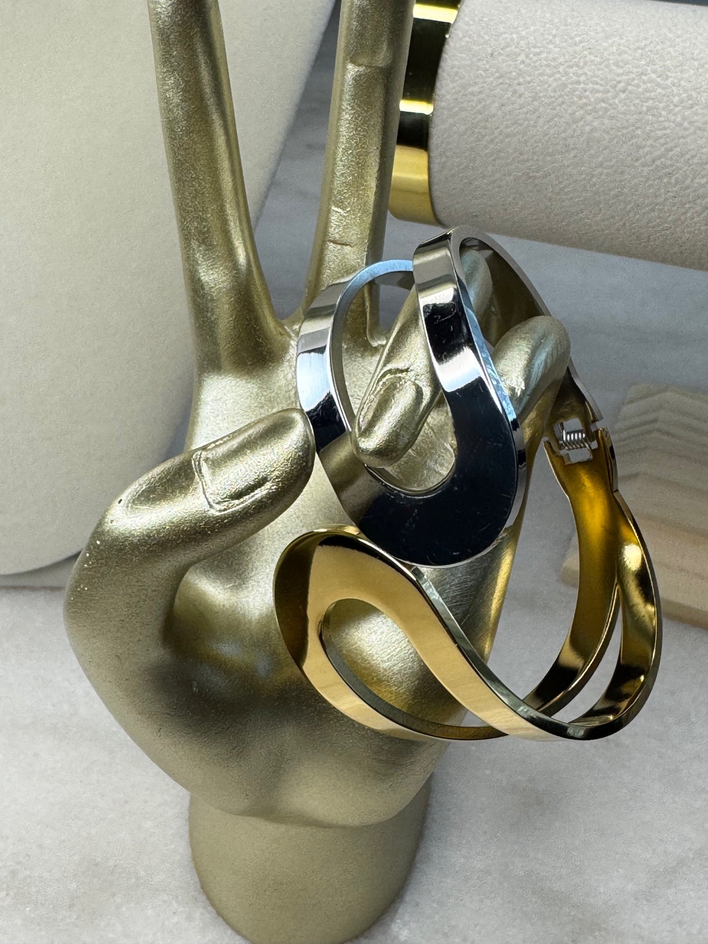 Gold & Silver Cuff Bracelet