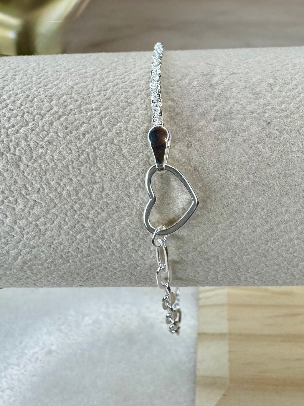 Heart & Hustle Sterling Silver Dual-Chain Bracelet