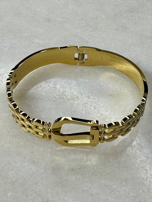 18k Gold Horseshoe Luxe Cuff Bracelet