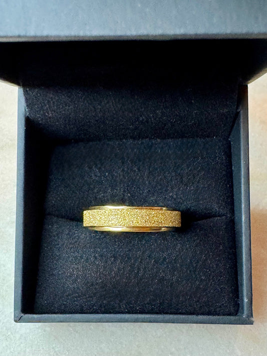 18k Rose Gold Spinner Band Ring Size 10-Women